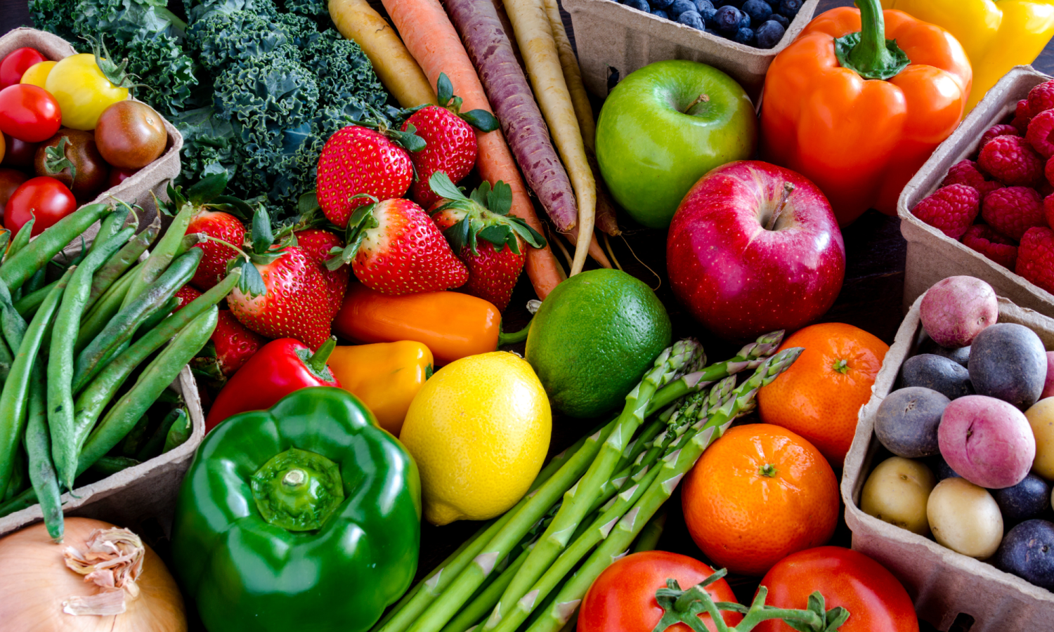 Marché de fruits et légumes