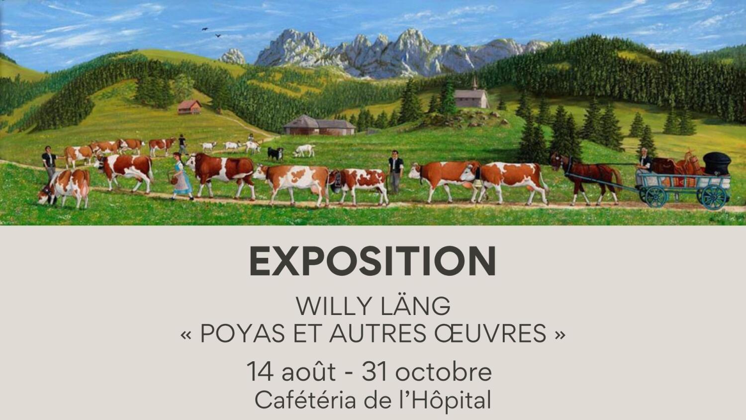 Exposition « Poyas et autres œuvres » de Willy Läng